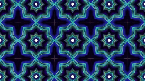 Kaleidoscope motion psychedelic ornament texture background animation colored lo Stock-Footage 255507935