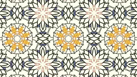 Kaleidoscope motion psychedelic ornament texture background animation colored 스톡 동영상 255508124