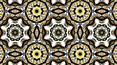 Kaleidoscope motion psychedelic ornament texture background animation colored Stock Footage 255508166