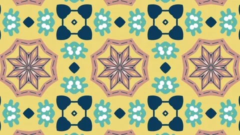 Kaleidoscope motion psychedelic ornament texture background animation colored Stock Footage 255508310