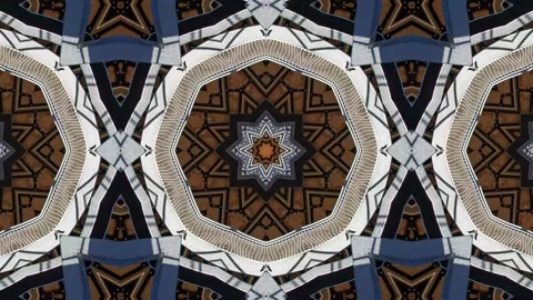 Kaleidoscope motion psychedelic ornament texture background animation colored Video stock 255508337