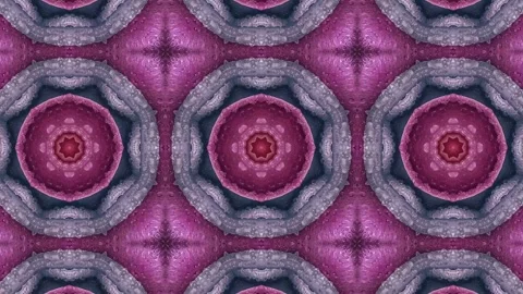 Kaleidoscope motion psychedelic ornament texture background animation colored Video stock 255508346