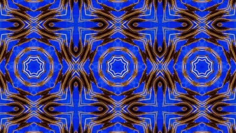 Kaleidoscope motion psychedelic ornament texture background animation colored Video stock 255508452