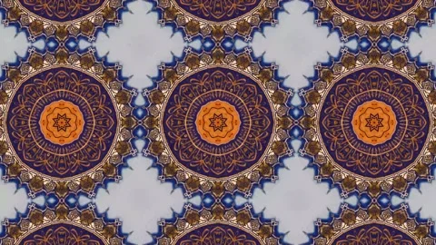 Kaleidoscope motion psychedelic ornament texture background animation colored Stock Footage 255594907
