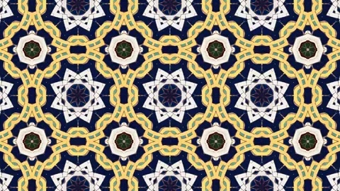 Kaleidoscope motion psychedelic ornament texture background animation colored Video stock 255595360