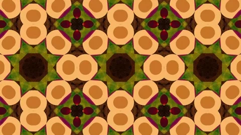 Kaleidoscope motion psychedelic ornament texture background animation colored Stock Footage 255595754