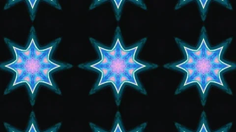 Kaleidoscope motion psychedelic ornament texture background animation colored 스톡 동영상 255596218