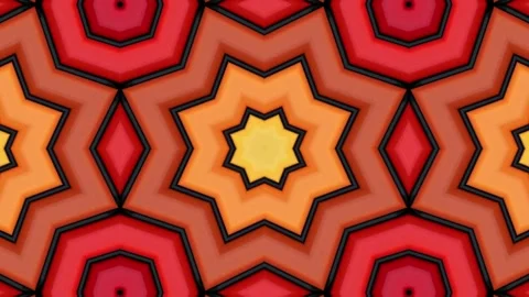 Kaleidoscope motion psychedelic ornament texture background animation colored Stock Footage 255596741