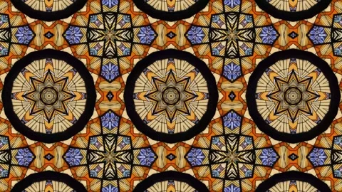 Kaleidoscope motion psychedelic ornament texture background animation colored Stock Footage 255597192