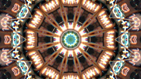 Kaleidoscope of moving graphics. Stock Footage 123361818