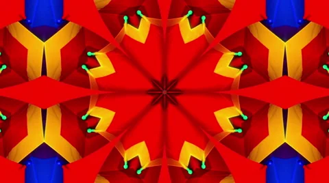 Kaleidoscope multicolor Stock Footage 43134173