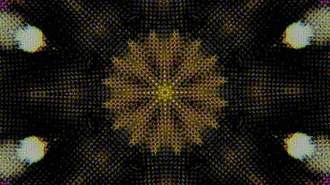 Kaleidoscope neon sci-fi psychedelic shimmering background. Stock Footage 164924275