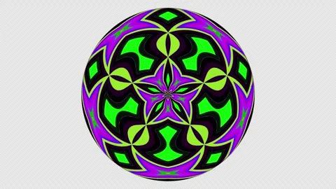 Kaleidoscope Orb on Alpha Loop Stock Footage 240324204
