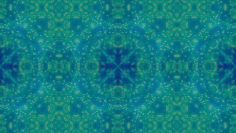 Kaleidoscope of particles. Glow of particles. 4K motion graphics. Stock Footage 130030335