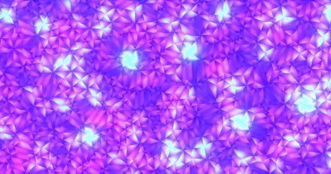 Kaleidoscope, pattern and effect for abstract motion and gem light for purple Stockbeeldmateriaal 287573407