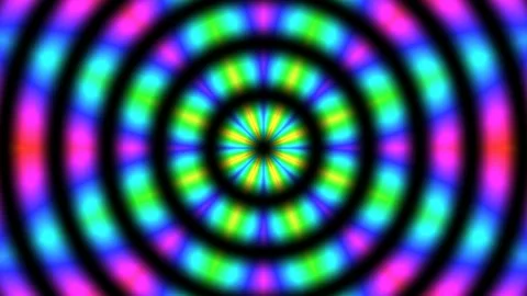 Kaleidoscope pattern blooming seamless looping background 4K Video stock 337119804