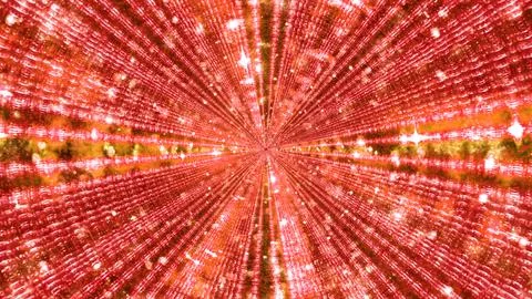 Kaleidoscope pattern with bright rays in 3D illustration Stock Photos