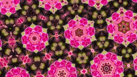 Kaleidoscope pattern clip Stock Footage 271177300