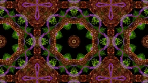 Kaleidoscope pattern clip Stock Footage 271199863
