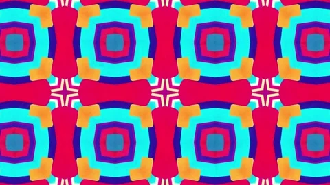 Kaleidoscope pattern clip Stock Footage 273537096