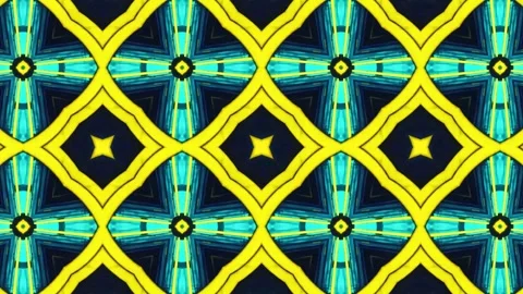 Kaleidoscope pattern clip Stock Footage 273537100