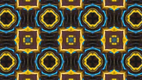 Kaleidoscope pattern clip Stock Footage 273537163