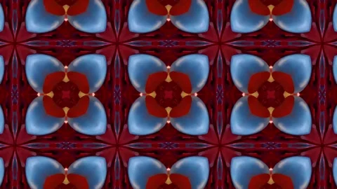 Kaleidoscope pattern clip Stock Footage 273537167