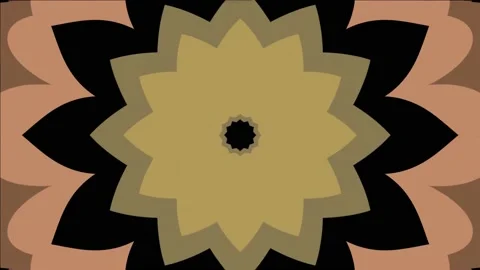 Kaleidoscope pattern decorative spring visual jockey animation Stock Footage 154050558