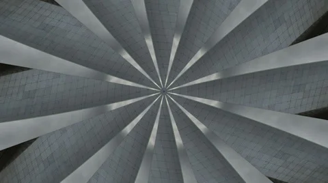 Kaleidoscope pattern, grande arch in paris france Stock Footage 30996791