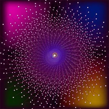 Kaleidoscope pattern for graphic design for text, poster, event Illustrazione stock