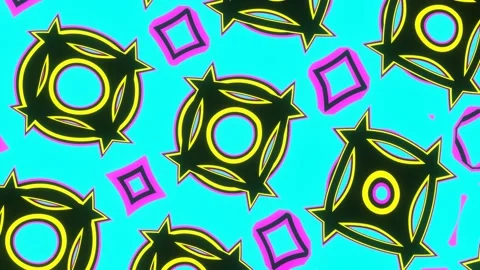 Kaleidoscope pattern looped by abstract animation Stock Footage 191966979