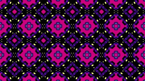 Kaleidoscope pattern pink psychedelic Video stock 200960147
