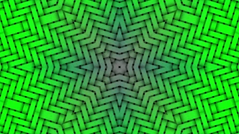 Kaleidoscope Pattern Transitions with Gradient Shift in Geometric Symmetry .. Stock Footage 341663578