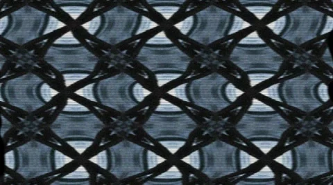 Kaleidoscope pattern with tv noise Stock Footage 8583546