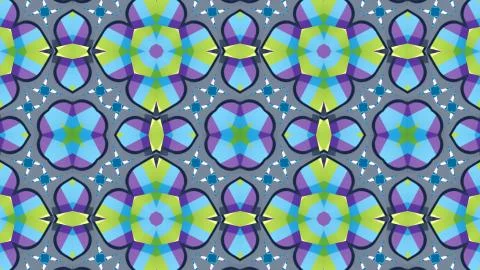 Kaleidoscope patterns abstract multicolored background. Stock Illustration
