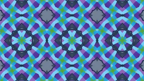 Kaleidoscope patterns abstract multicolored background. Stock Illustration