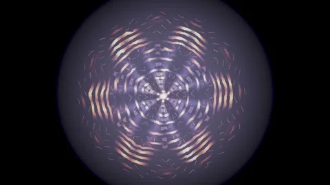 Kaleidoscope patterns with swirling lines and circular forms Stock Footage 337378355