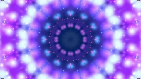 Kaleidoscope Patterns.  Unique Mandala Animation. Beautiful Bright Ornament. Stock Footage 202084695