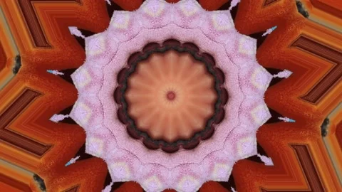 Kaleidoscope perspective Pattern illustration for background Stock Footage 239989631