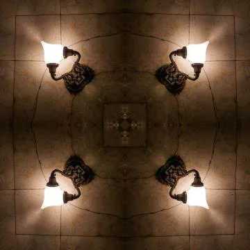 Kaleidoscope of photos, pattern, pattern - design elements, light, lighting. 스톡 일러스트