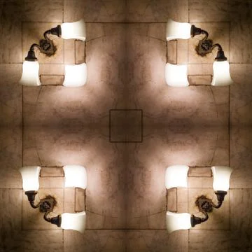 Kaleidoscope of photos, pattern, pattern - design elements, light, lighting. 스톡 사진