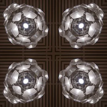 Kaleidoscope of photos, pattern, pattern - design elements, light, lighting. Stock Photos