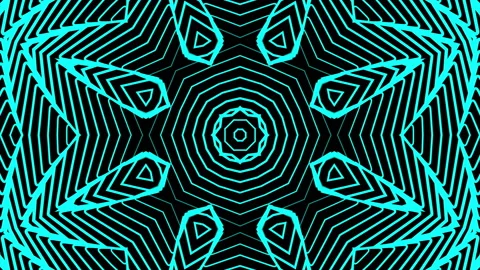 Kaleidoscope Psychedelic loop animation 動画素材 135270567