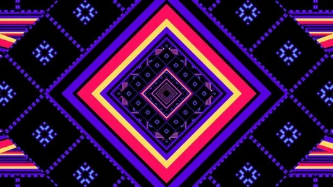 Kaleidoscope, purple pattern Stock-Footage 74654546