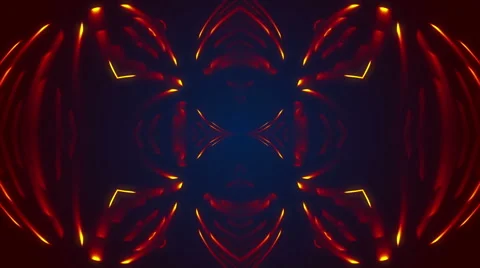 Kaleidoscope red light, abstract loop motion background Stock Footage 45040091