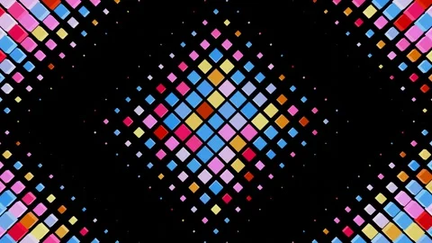 Kaleidoscope of Rhombs: Bright VJ Loop Animation Stock Footage 270358497