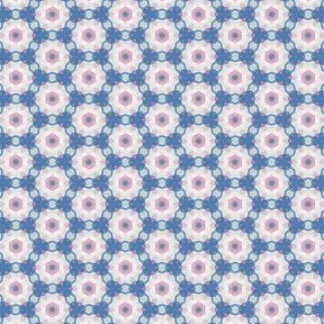 Kaleidoscope seamless background pattern for printing on fabric, paper for sc Stock Illustration