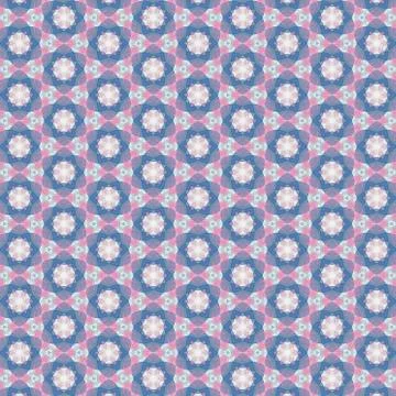 Kaleidoscope seamless background pattern for printing on fabric, paper for sc Illustrazione stock