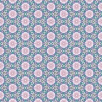 Kaleidoscope seamless background pattern for printing on fabric, paper for sc Stock Illustration