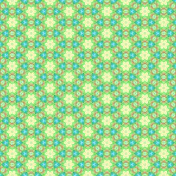 Kaleidoscope seamless background pattern for printing on fabric, paper for sc Stock-Illustration